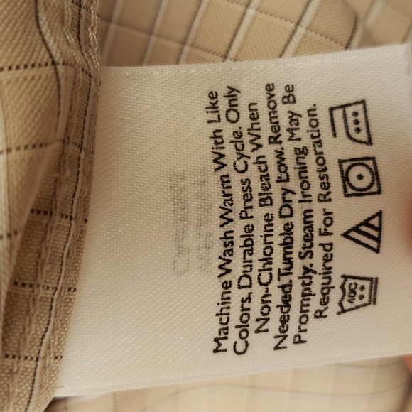 Eddie Bauer Wrinkle Resistant Long  Sleeve Buttoned Down Shirt Men's Size Small - Picture 10 of 11